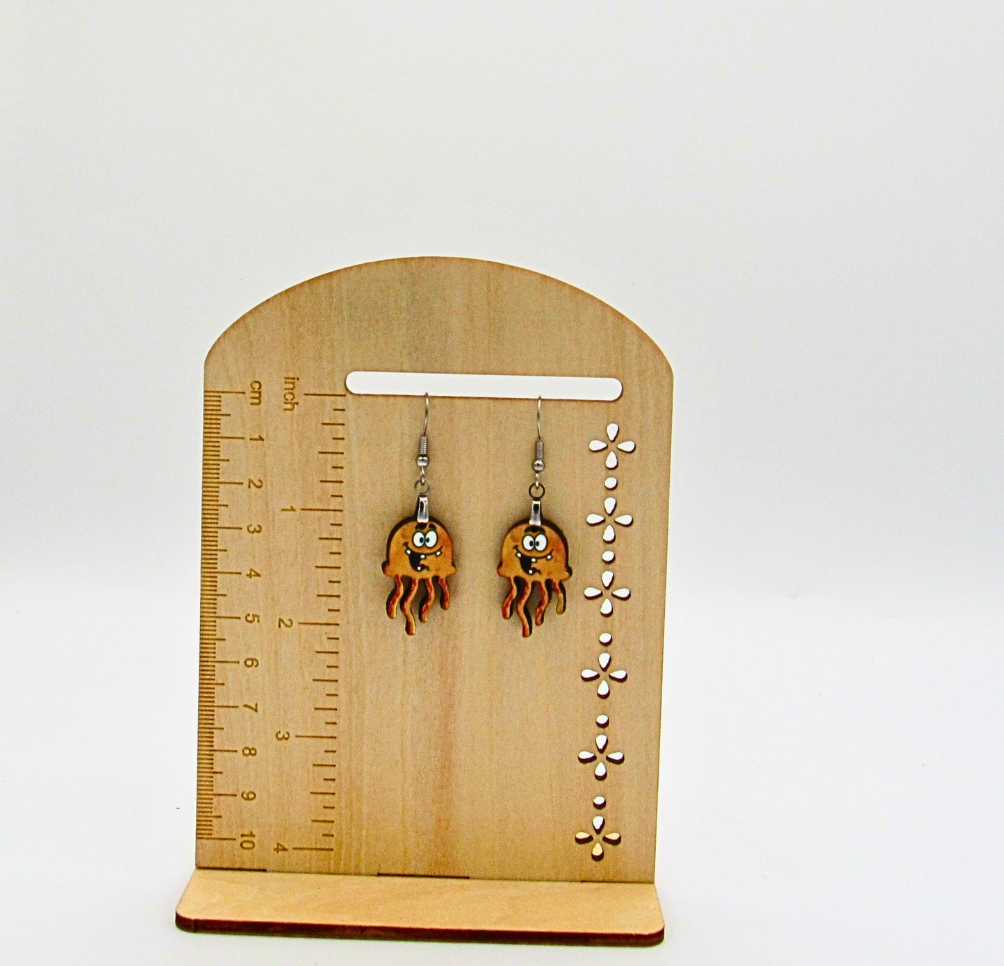 MDF-Jellyfish shaped Sublimated Earrings 1 inch (Faces)
