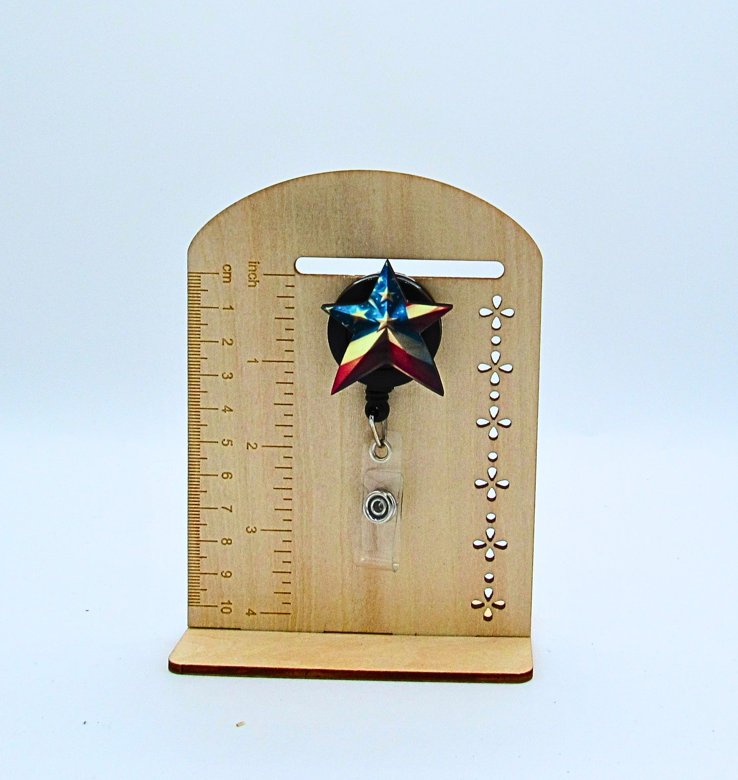 MDF-Star Shaped Sublimated Badge Reel