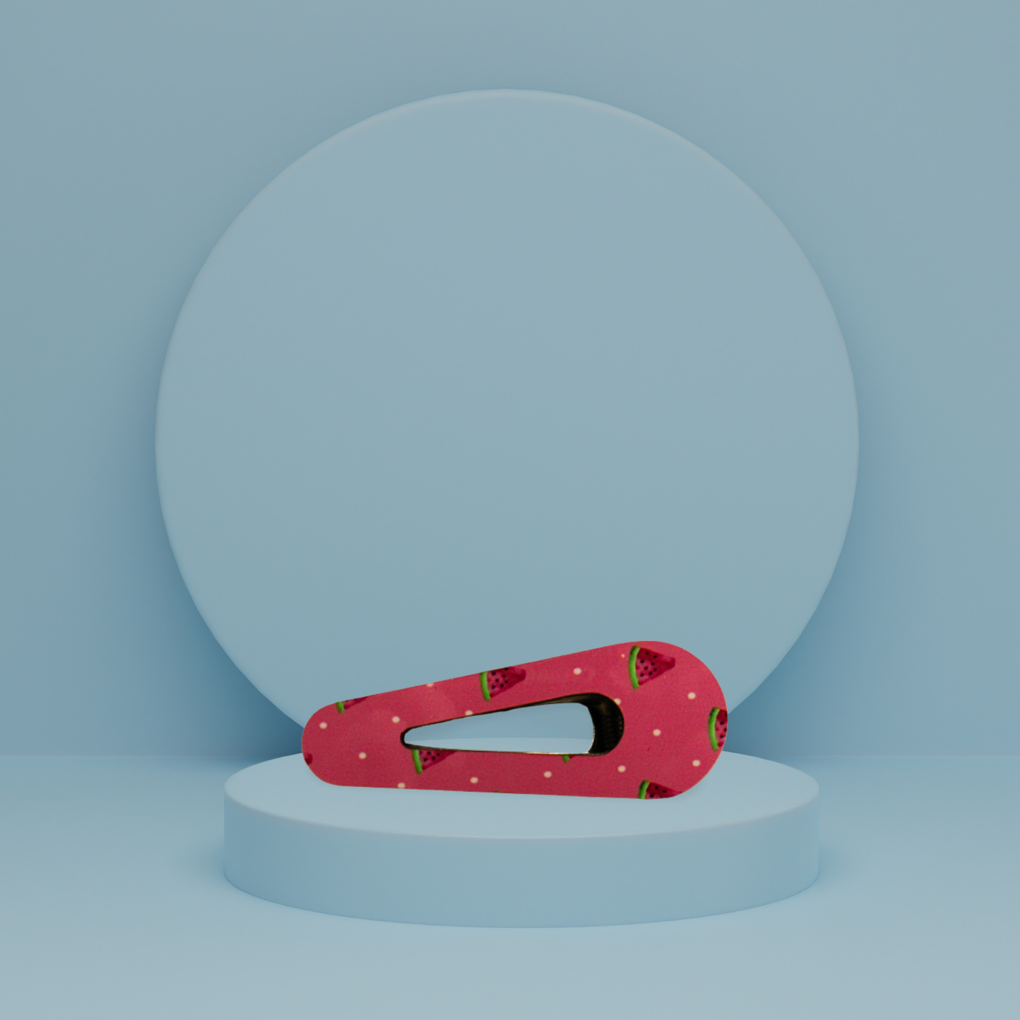 Open Triangle Shaped Sublimated Barrette