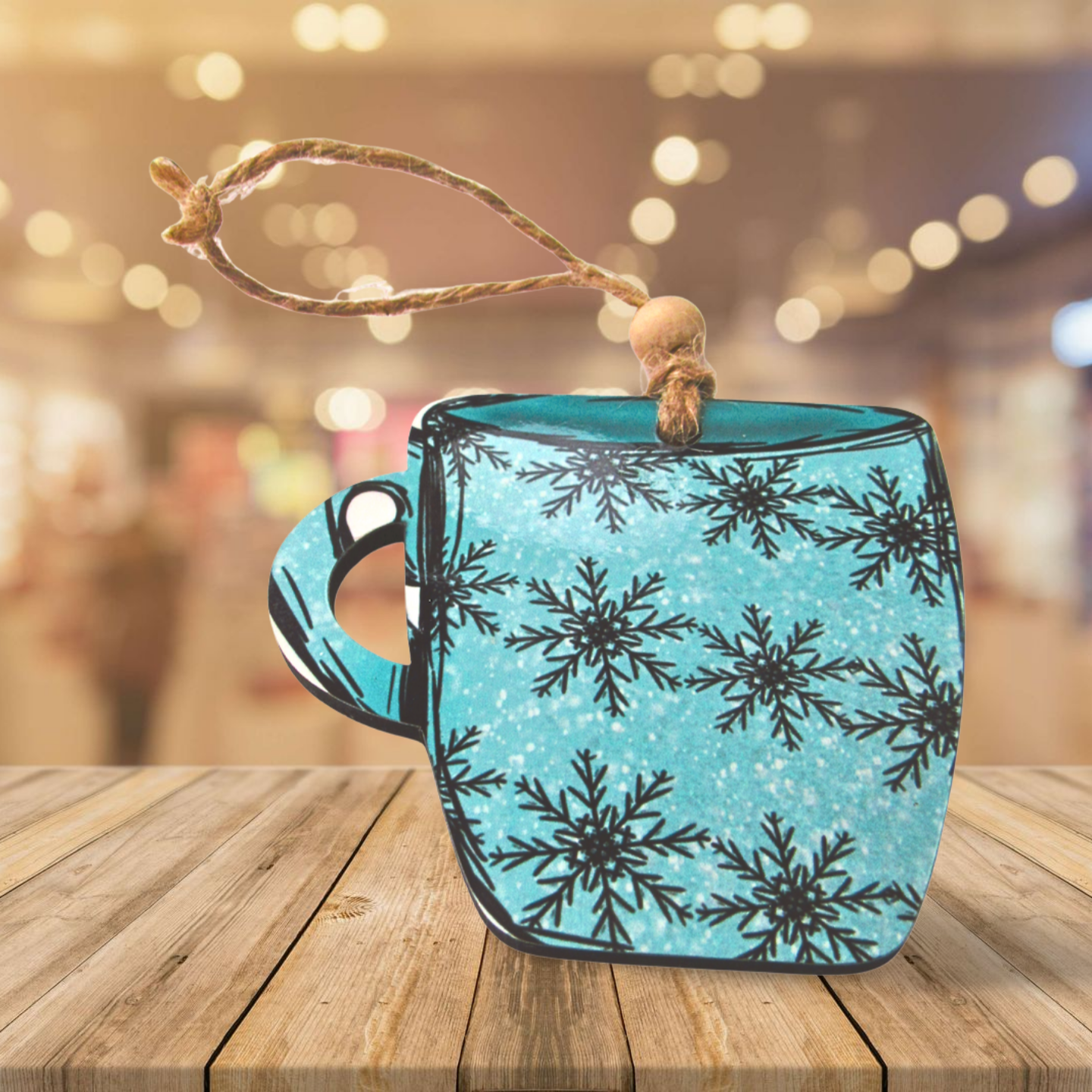 Cup Shaped MDF Sublimated Ornament