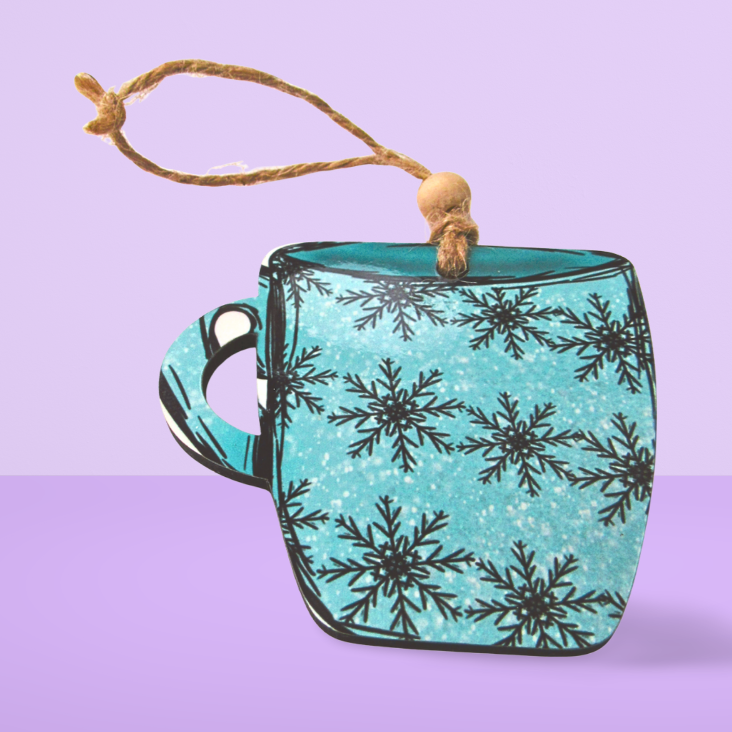 Cup Shaped MDF Sublimated Ornament