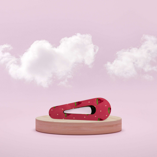 Open Triangle Shaped Sublimated Barrette