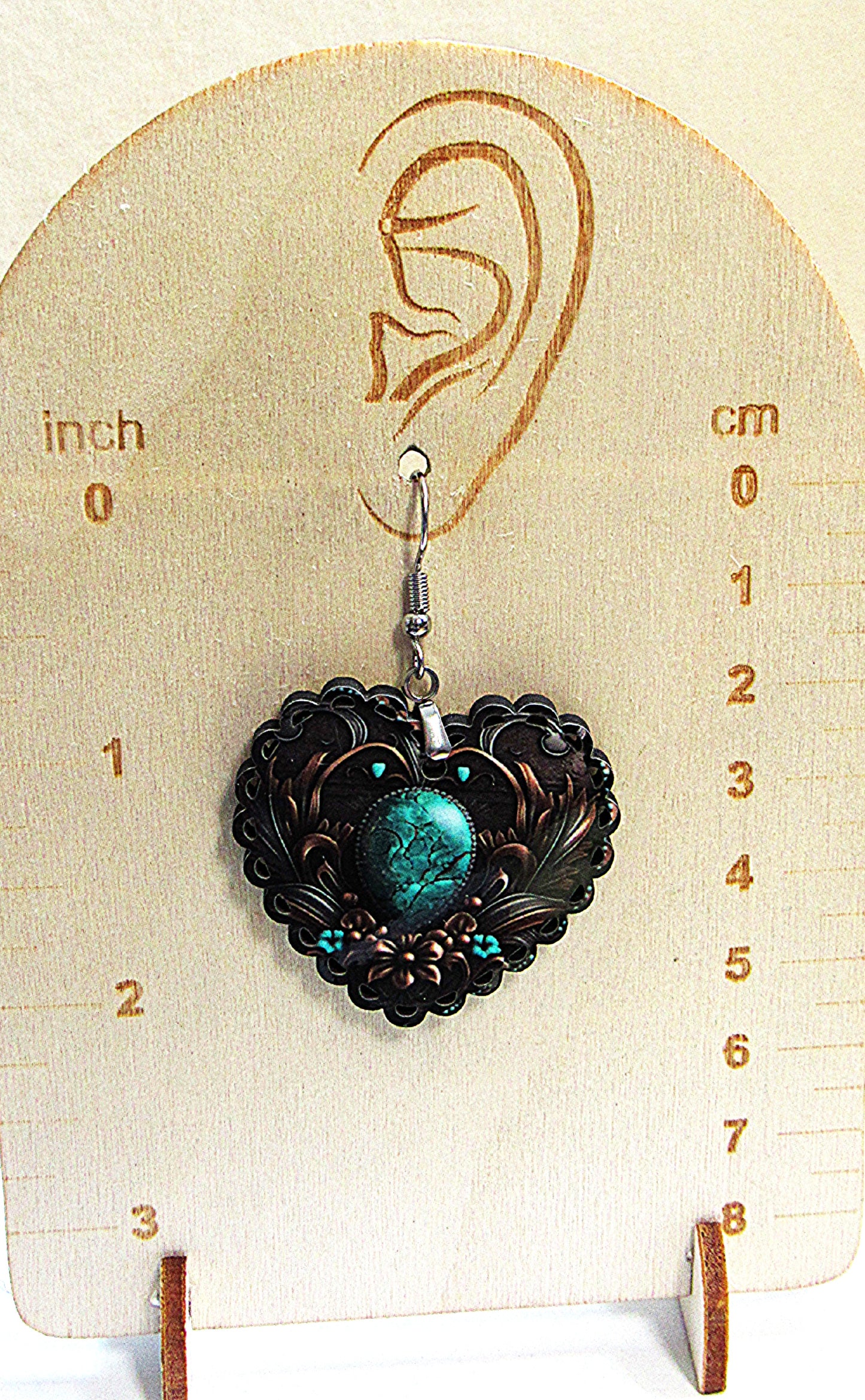 Heart Shaped Sublimated Earrings