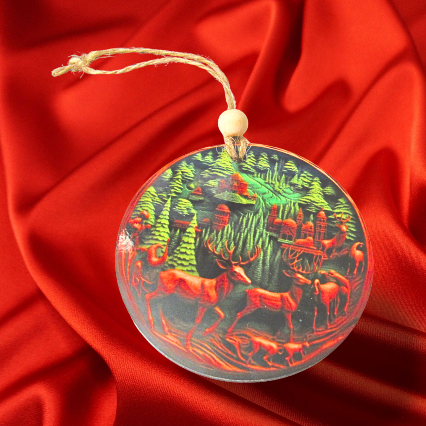 Round Shaped Sublimated Ornament