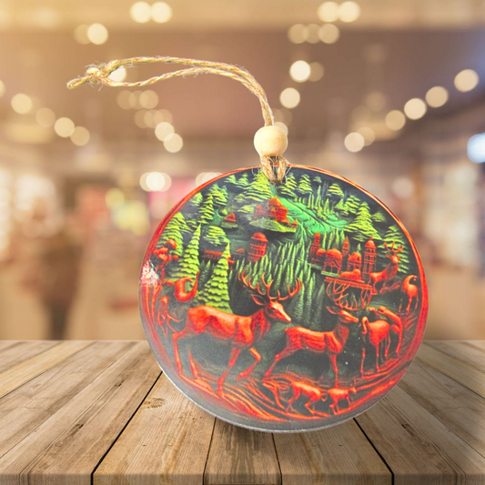 Round Shaped Sublimated Ornament
