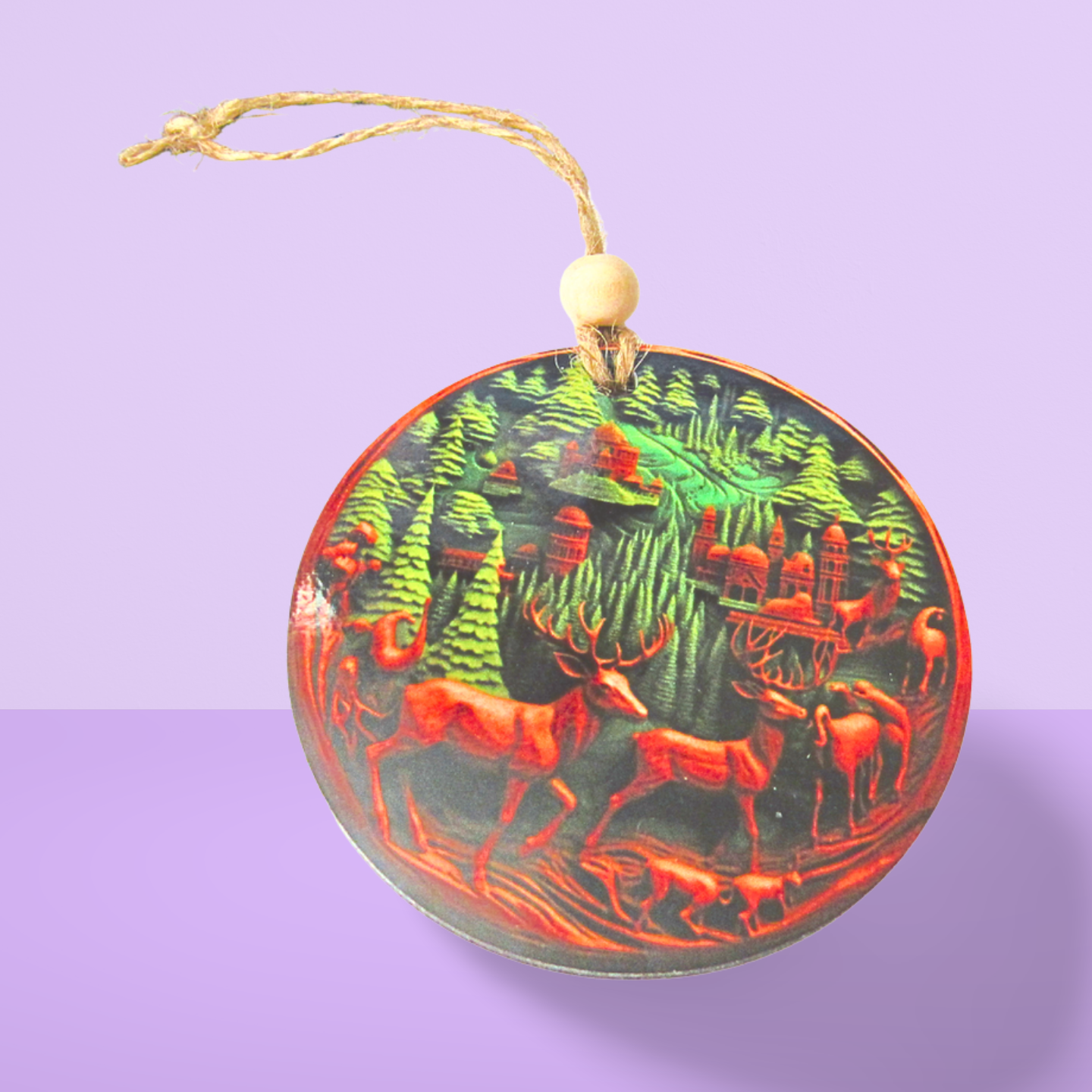 Round Shaped Sublimated Ornament