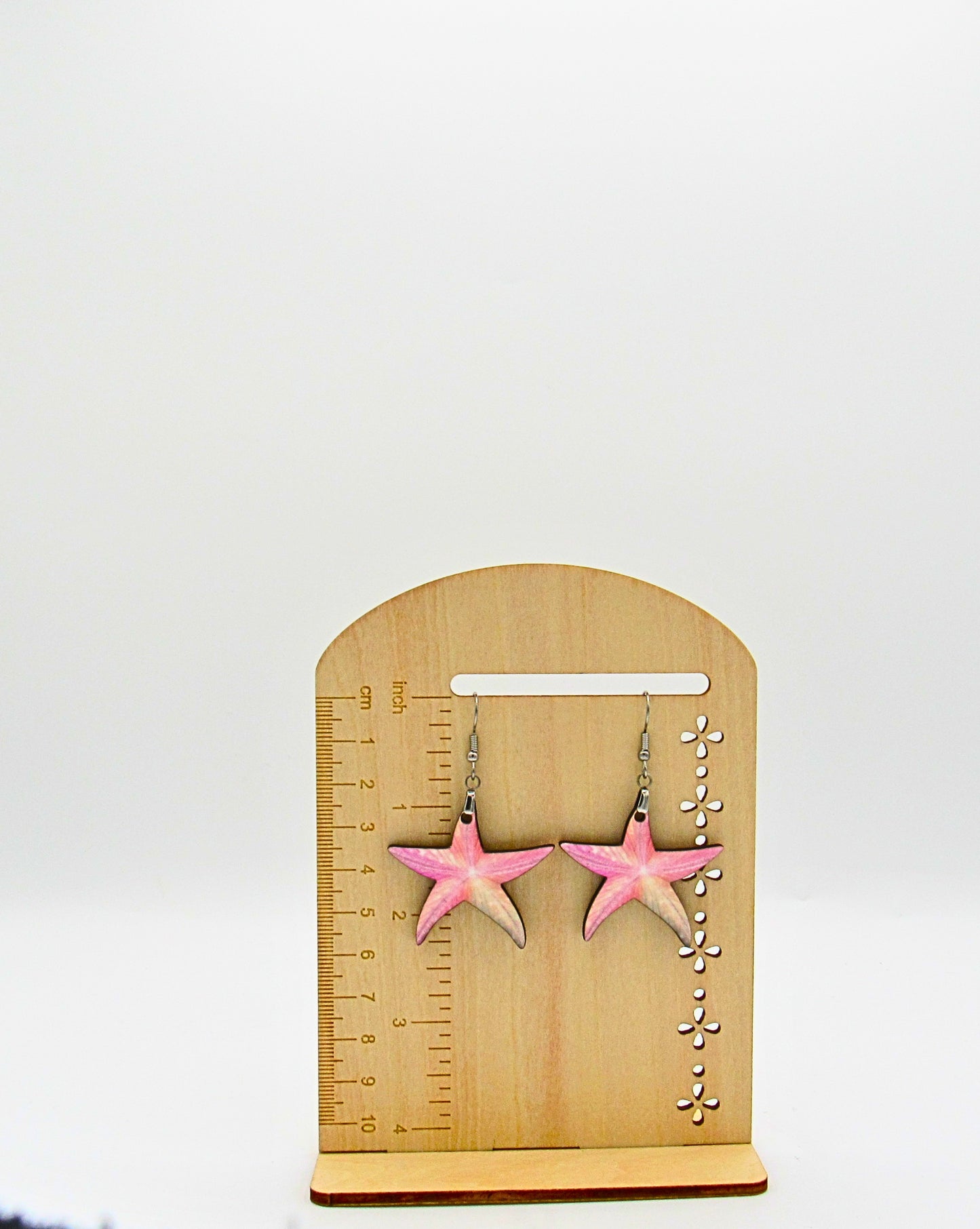 MDF-Starfish Shaped Sublimated Earrings 1.5 inch