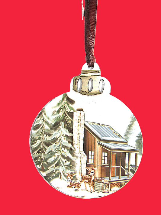 Round Christmas Bulb Shaped Sublimated Ornament