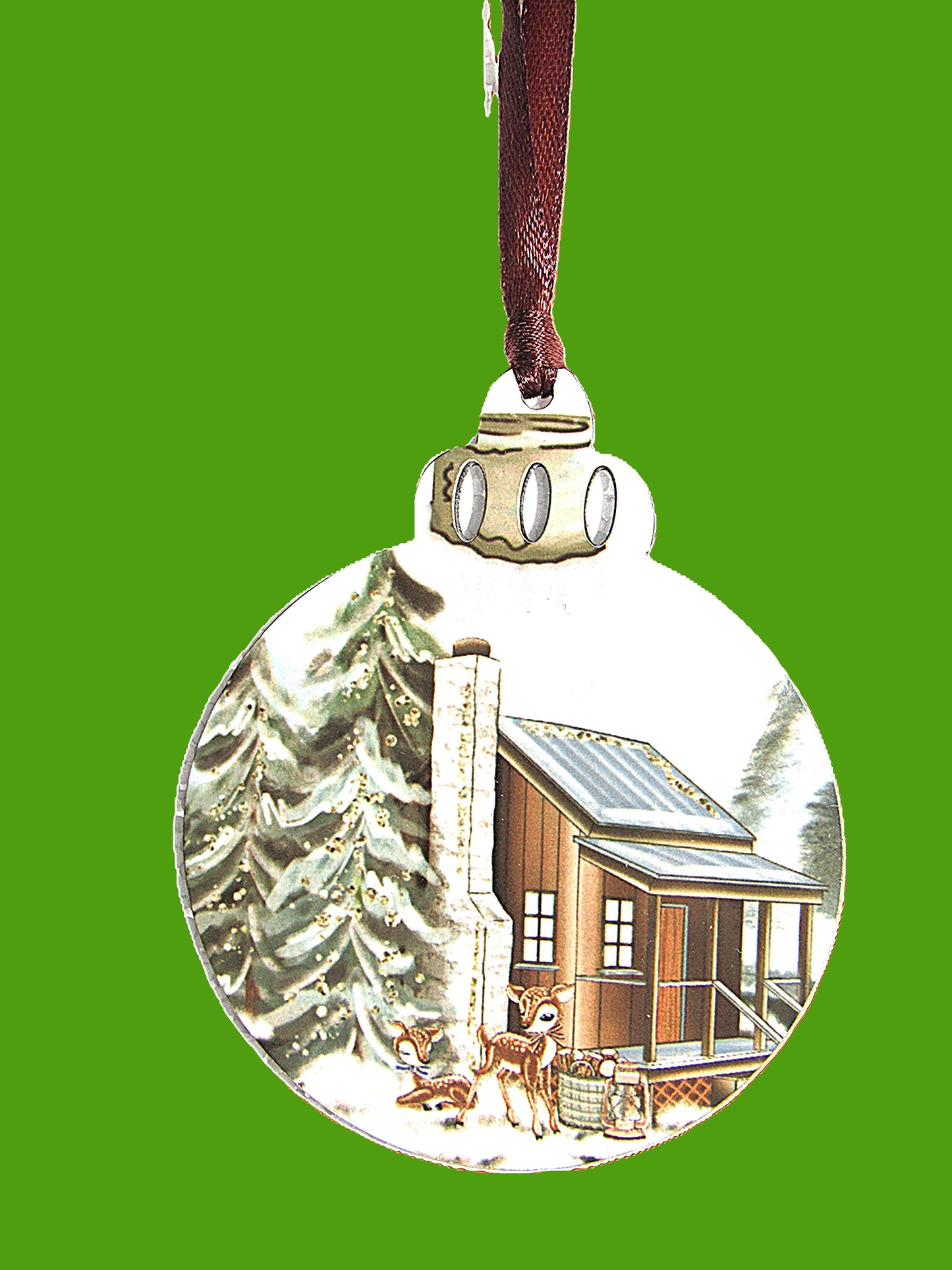 Round Christmas Bulb Shaped Sublimated Ornament