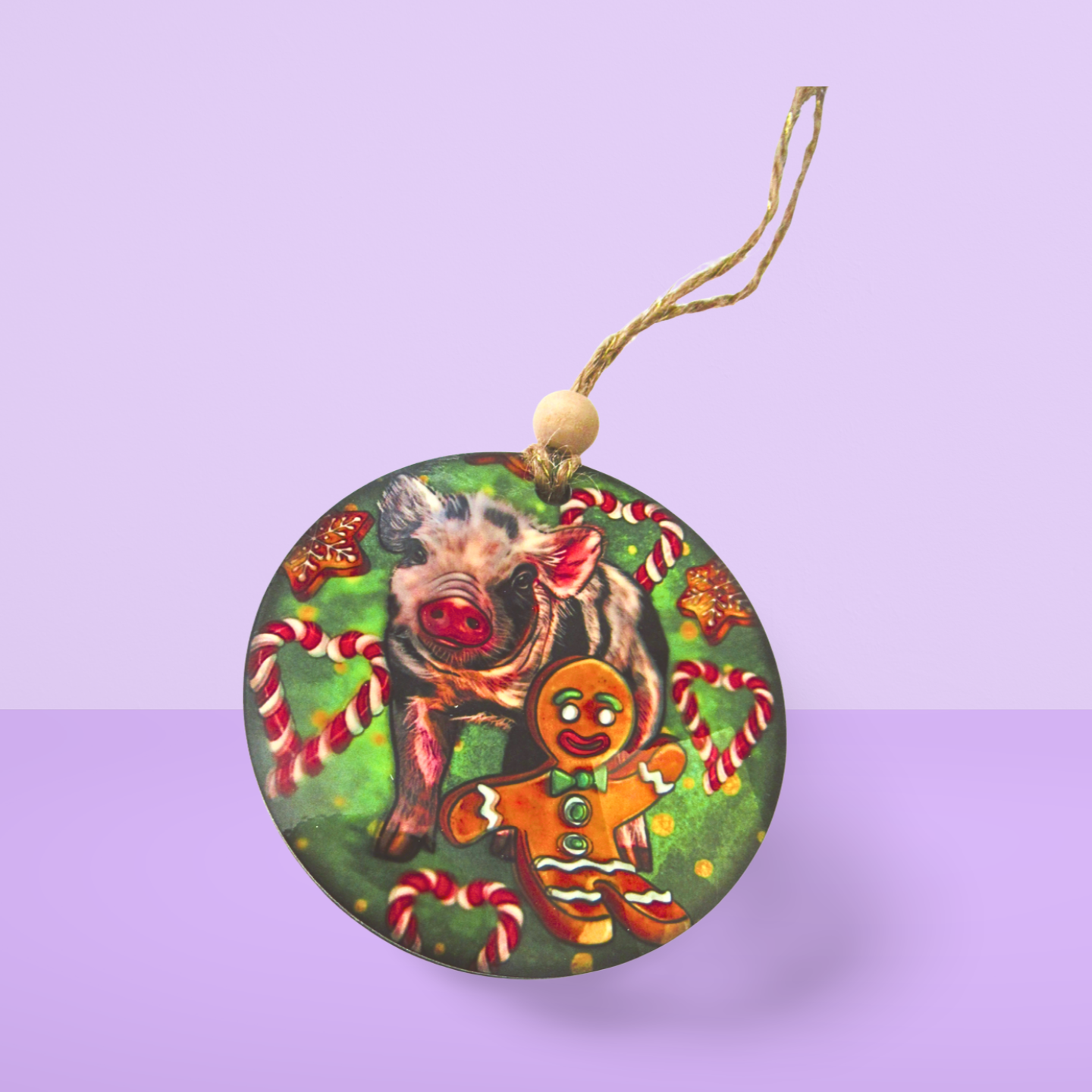 Round Shaped Sublimated MDF Ornament