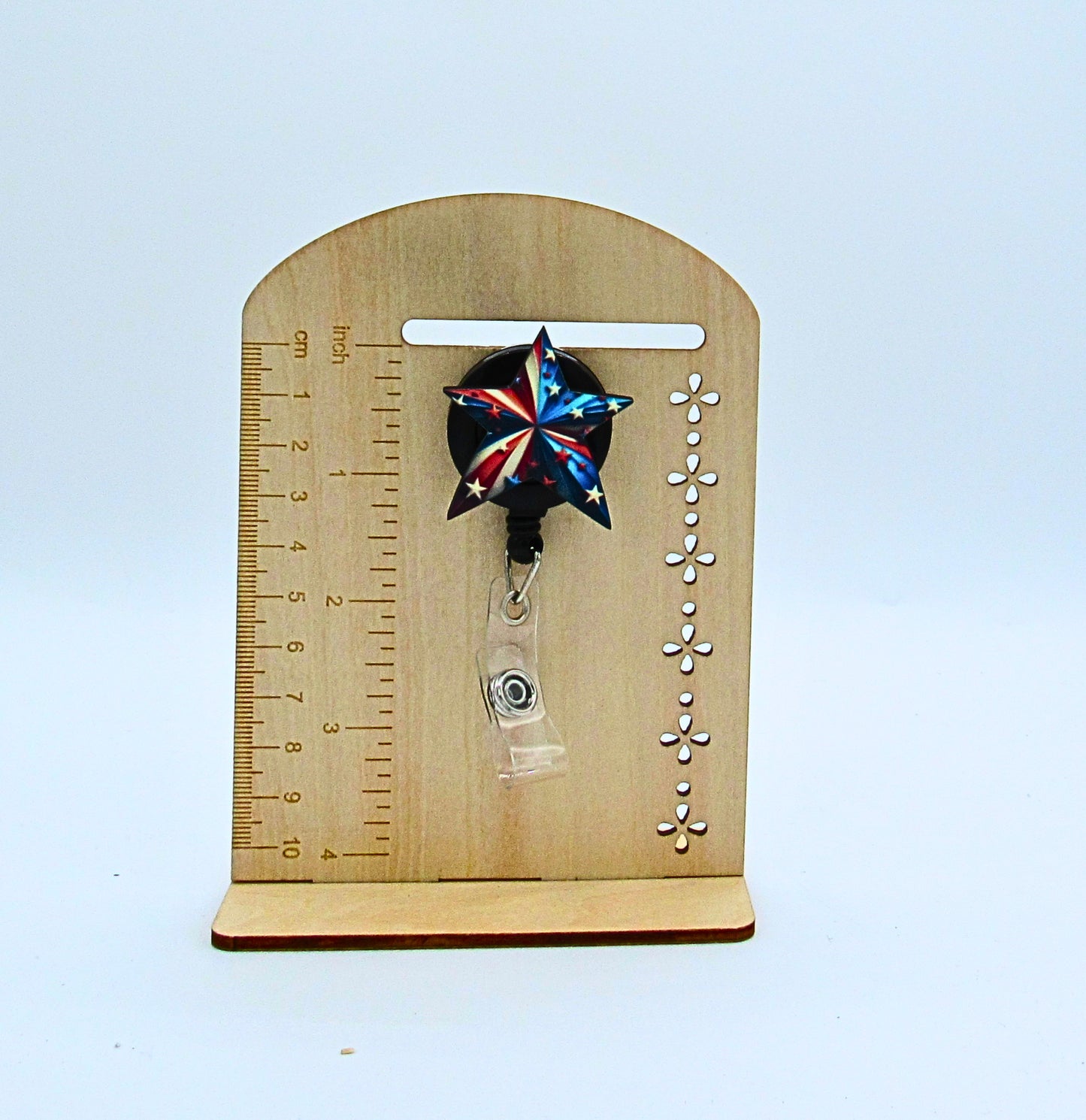 MDF-Star Shaped Sublimated Badge Reel