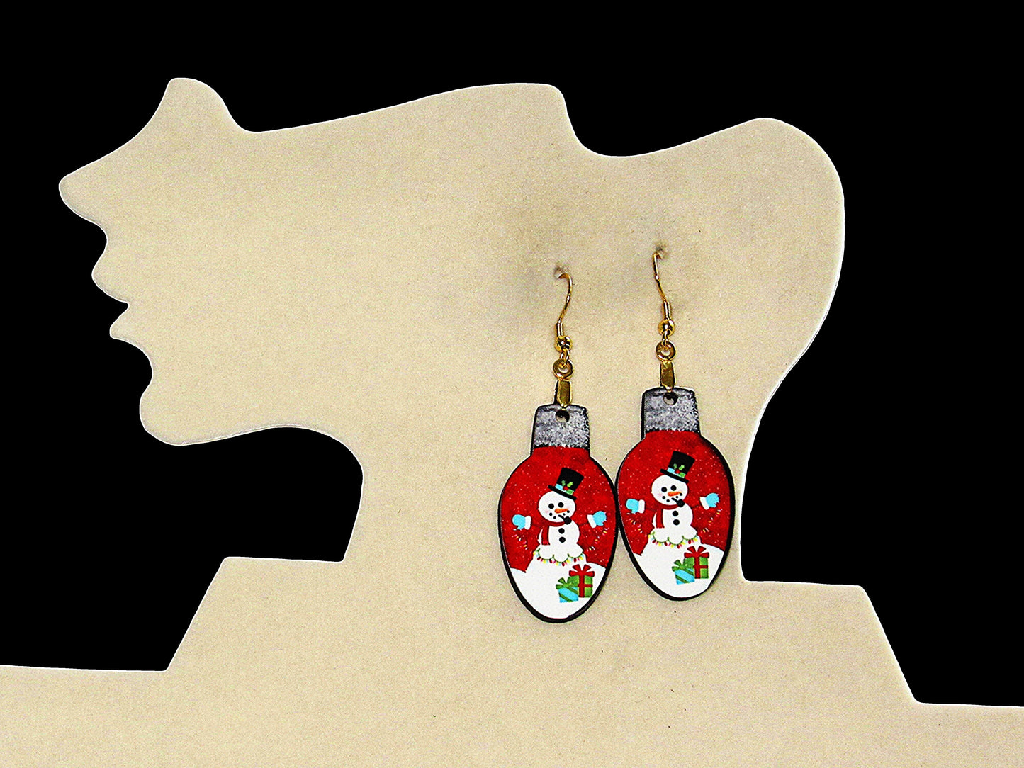 Bulb Shaped Sublimated Earrings