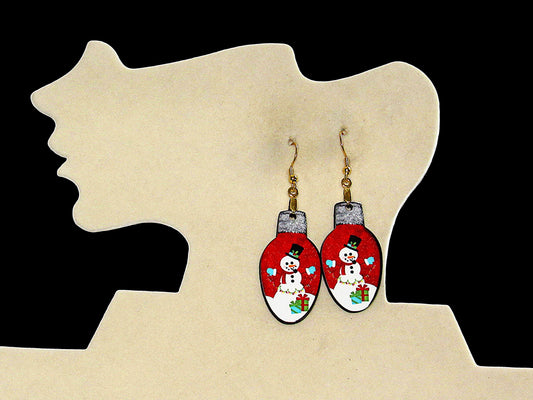 Bulb Shaped Sublimated Earrings