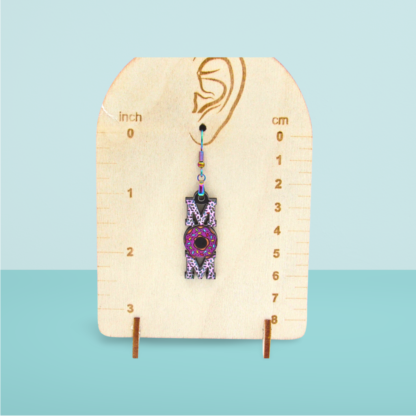 Mom Shaped Sublimated Earrings 1.5 inch