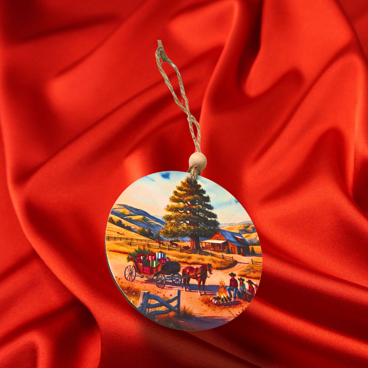 Round Shaped Sublimated MDF Ornament
