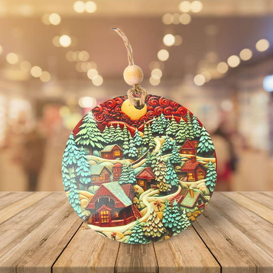 Round Shaped Sublimated Ornament