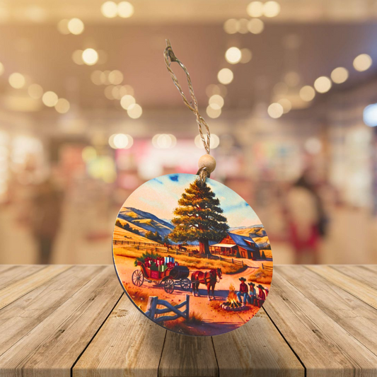 Round Shaped Sublimated MDF Ornament
