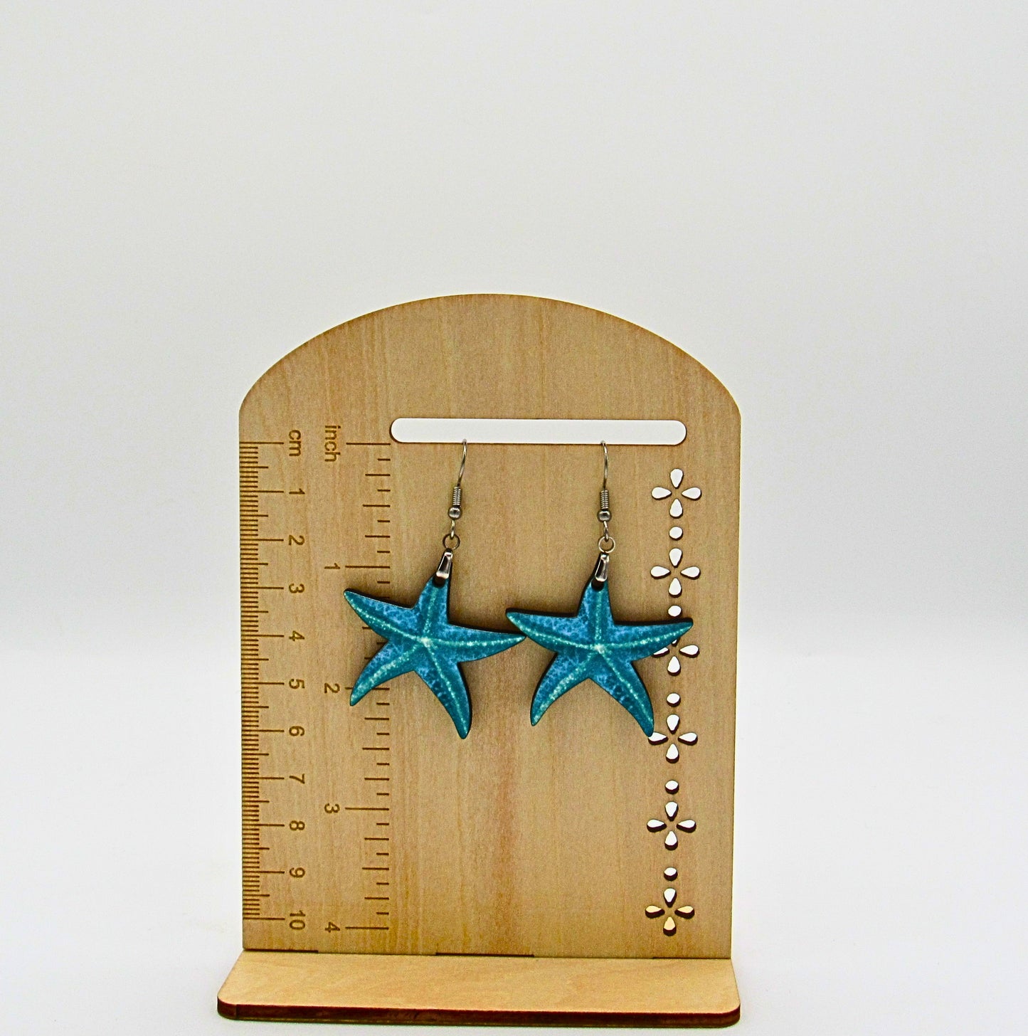 MDF-Starfish Shaped Sublimated Earrings 1.5 inch