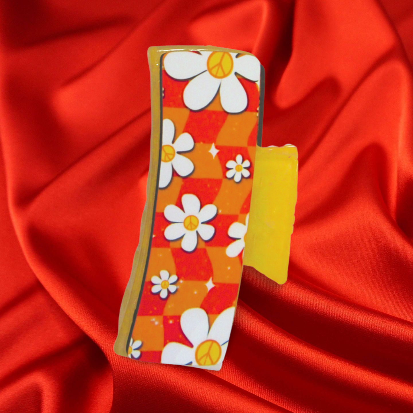 Hippie Style Sublimated Hair Clip Large