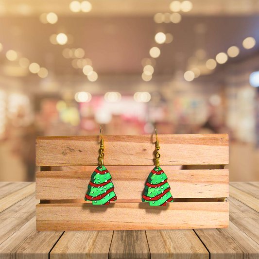 Chubby Tree Shaped Sublimated Earrings