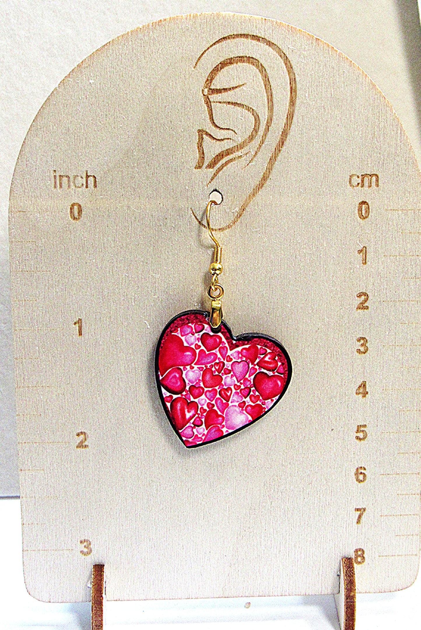Heart Shaped Sublimated Earrings