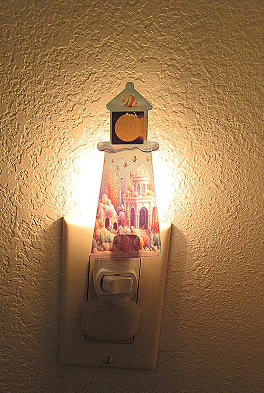 Lighthouse Shaped Sublimated Electric Night Light
