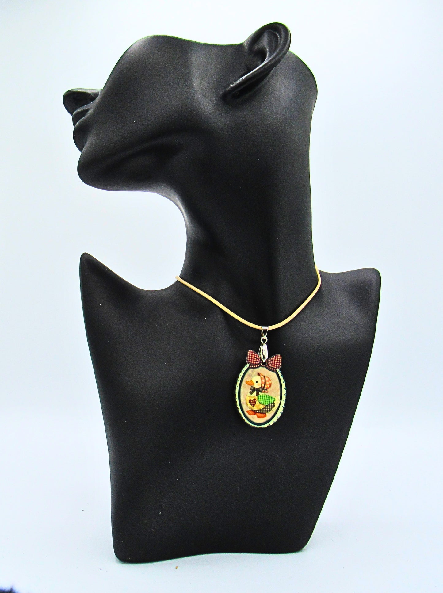 MDF-Scalloped Frame With Bow Shaped Childs Sublimated Necklace