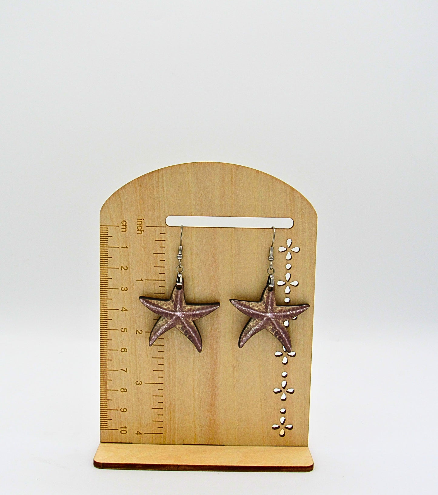 MDF-Starfish Shaped Sublimated Earrings 1.5 inch