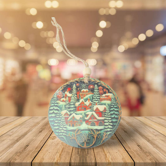 Round Shaped Sublimated Ornament