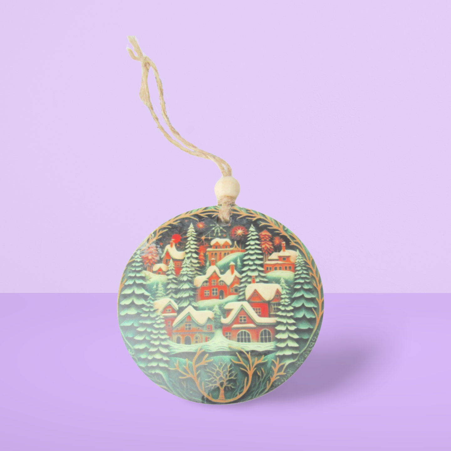 Round Shaped Sublimated Ornament