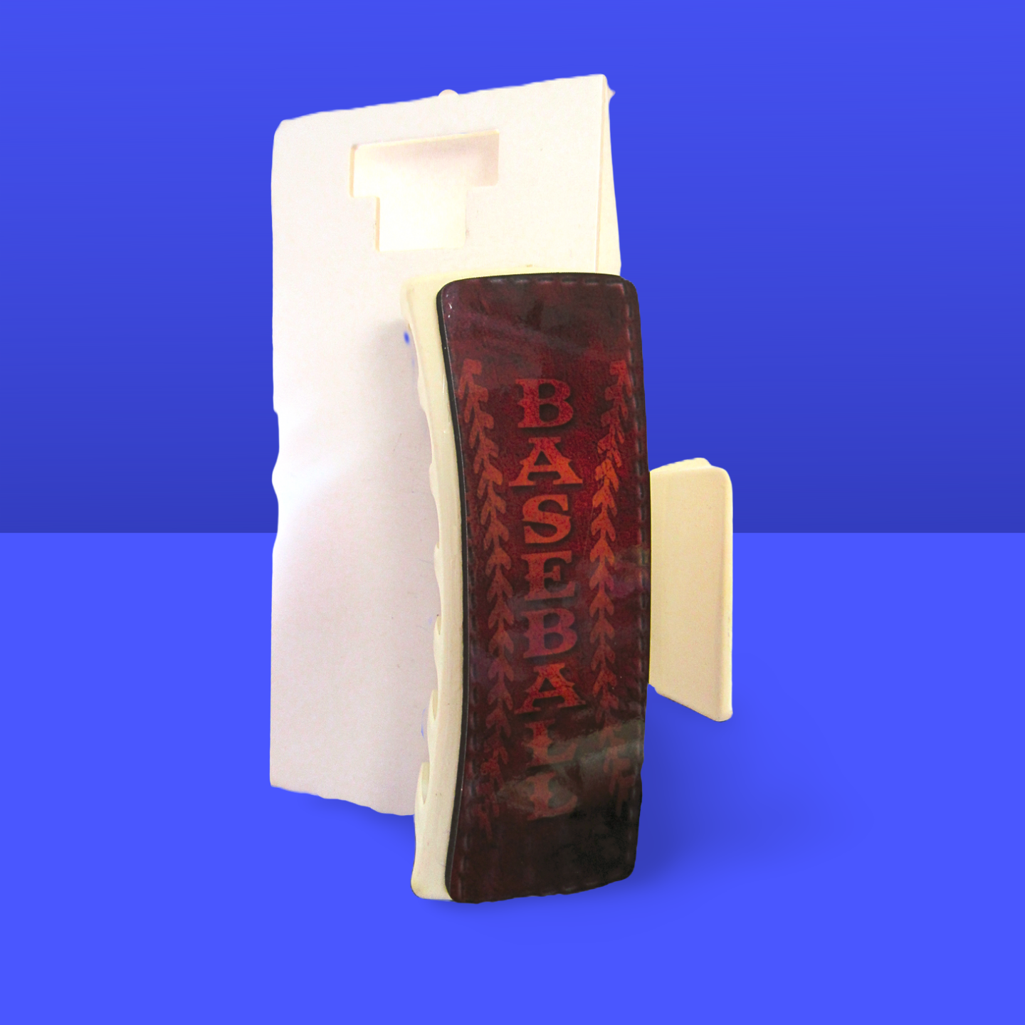 Baseball Themed Sublimated Large Hair Clip