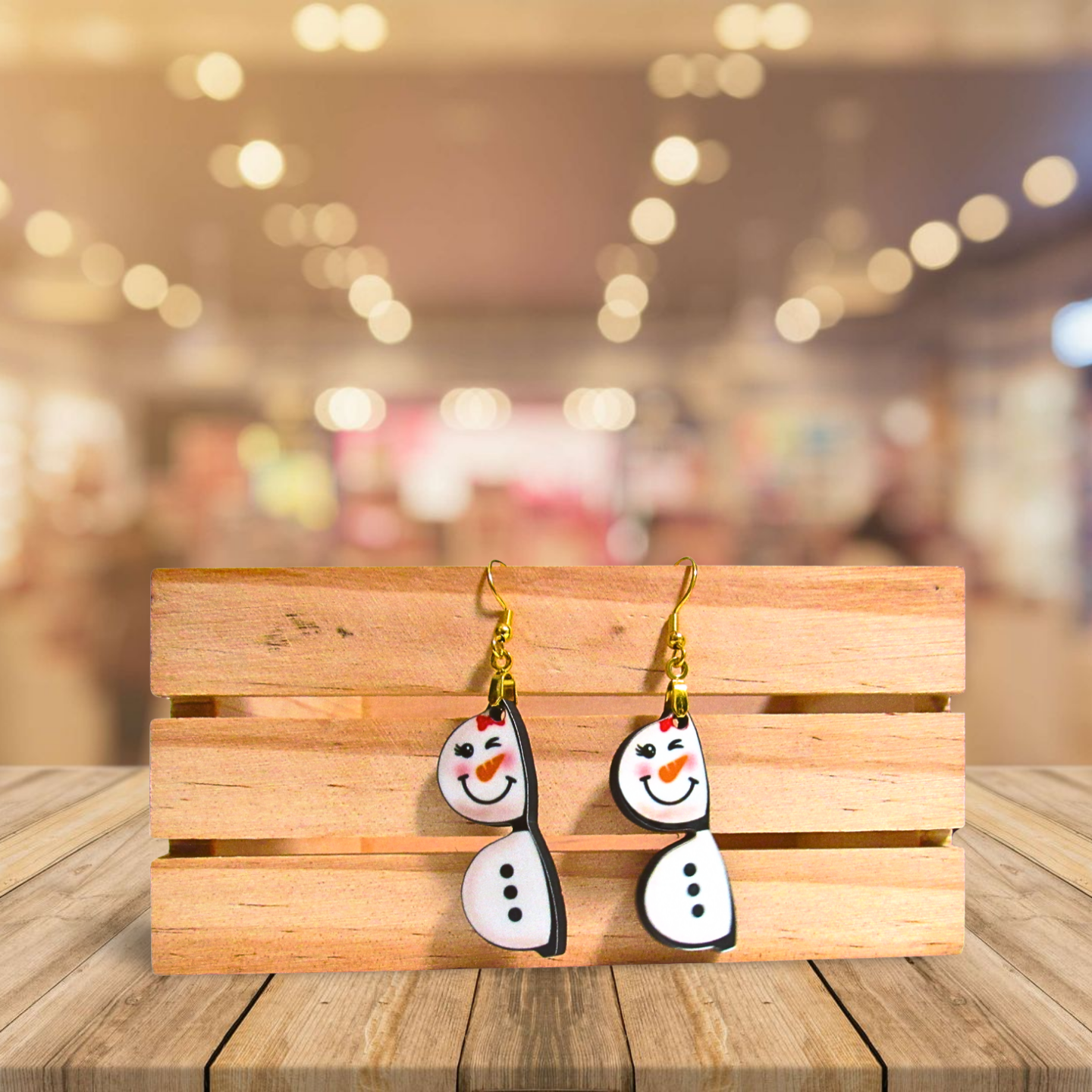 Sunglass Shaped Sublimated Earrings