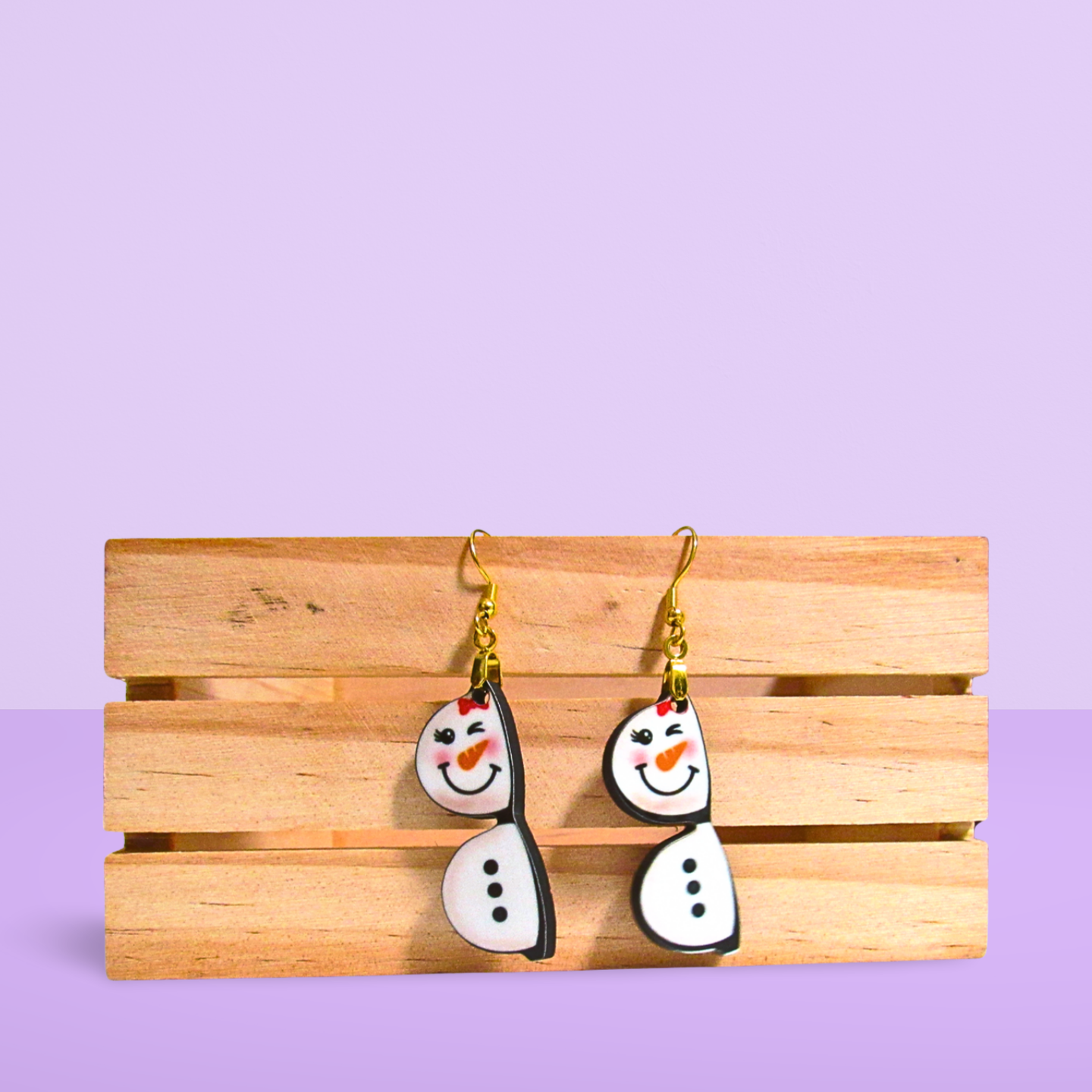 Sunglass Shaped Sublimated Earrings