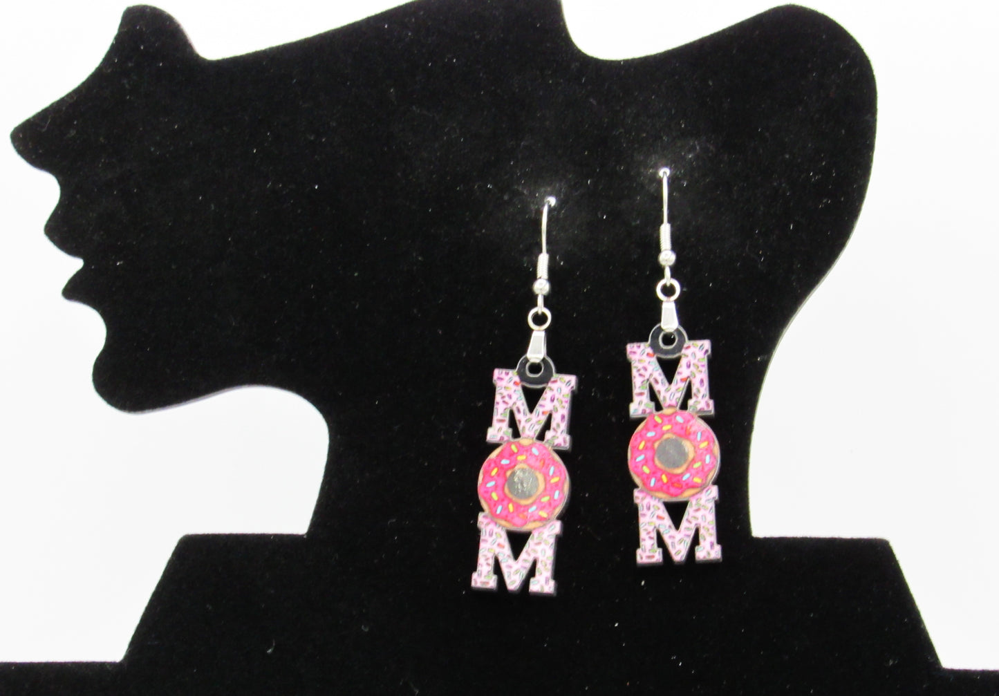 Mom Shaped Sublimated Earrings 1.5 inch