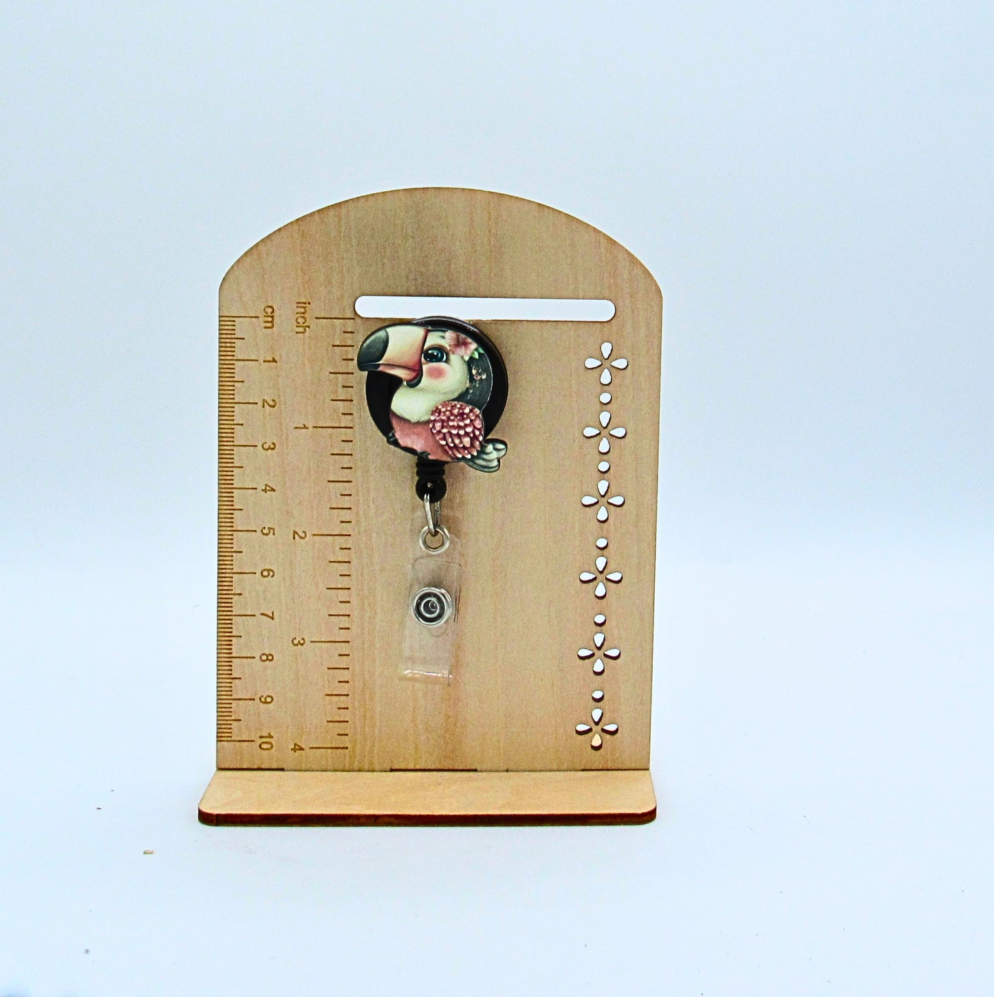 MDF- Toucan Shaped Sublimated Badge Reel