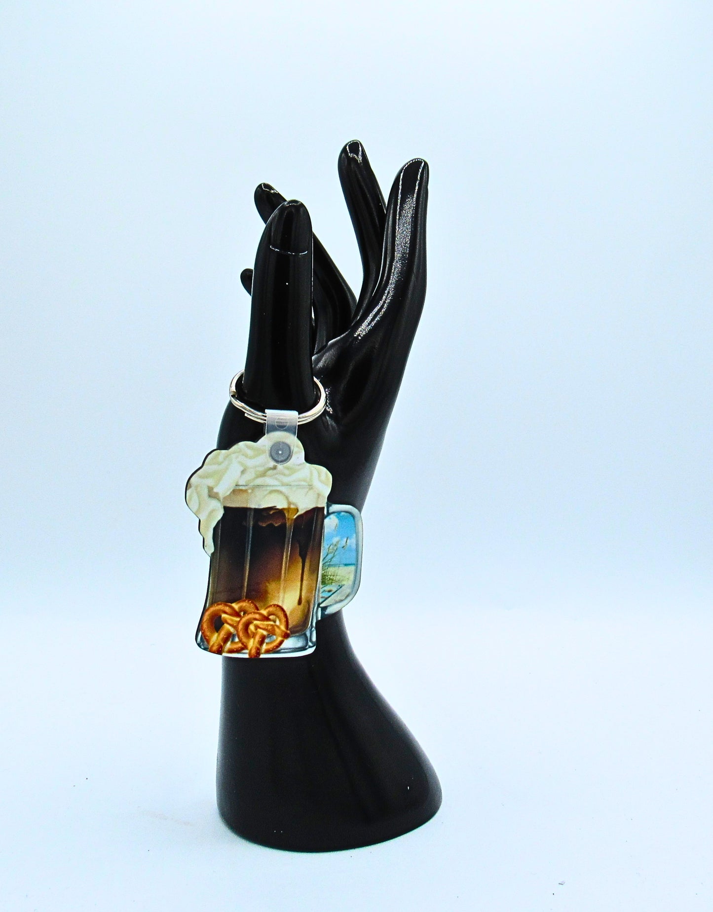 MDF- Beer Stein Shaped Sublimated Keychain