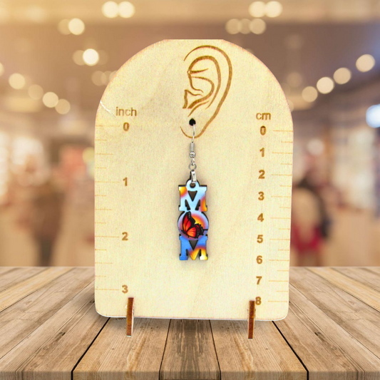 Mom Shaped Sublimated Earrings 1.5 inch