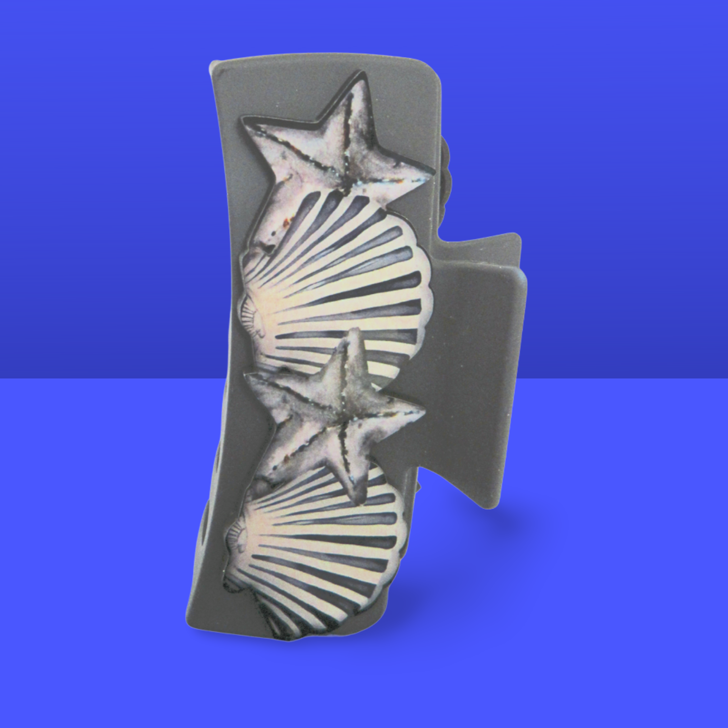 Shell Shaped Sublimated Large Hairclip