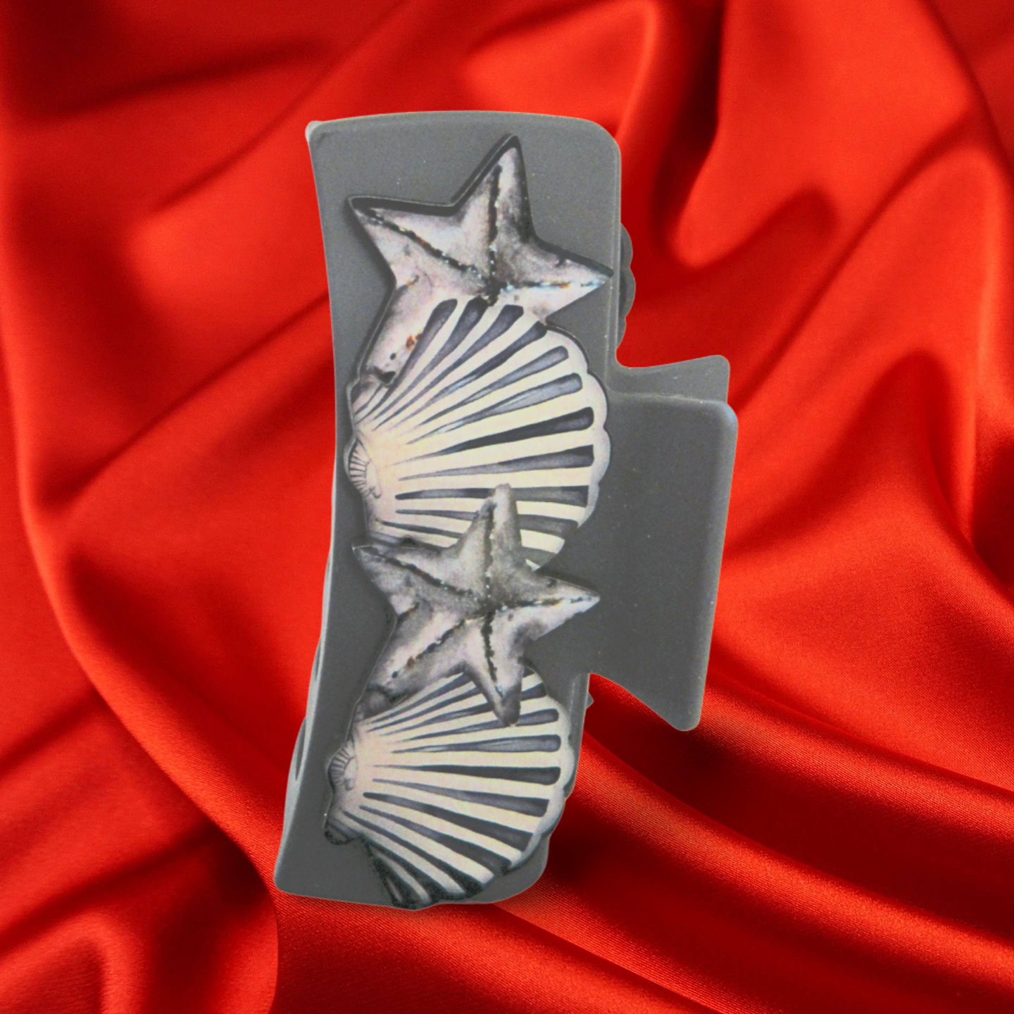 Shell Shaped Sublimated Large Hairclip