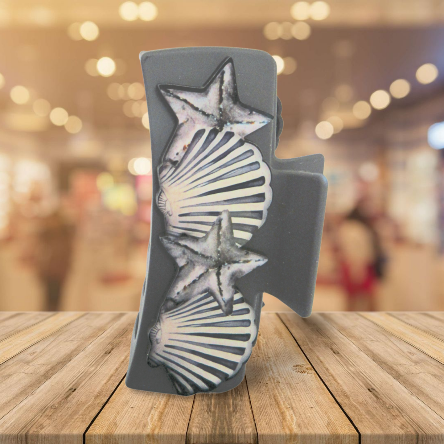 Shell Shaped Sublimated Large Hairclip