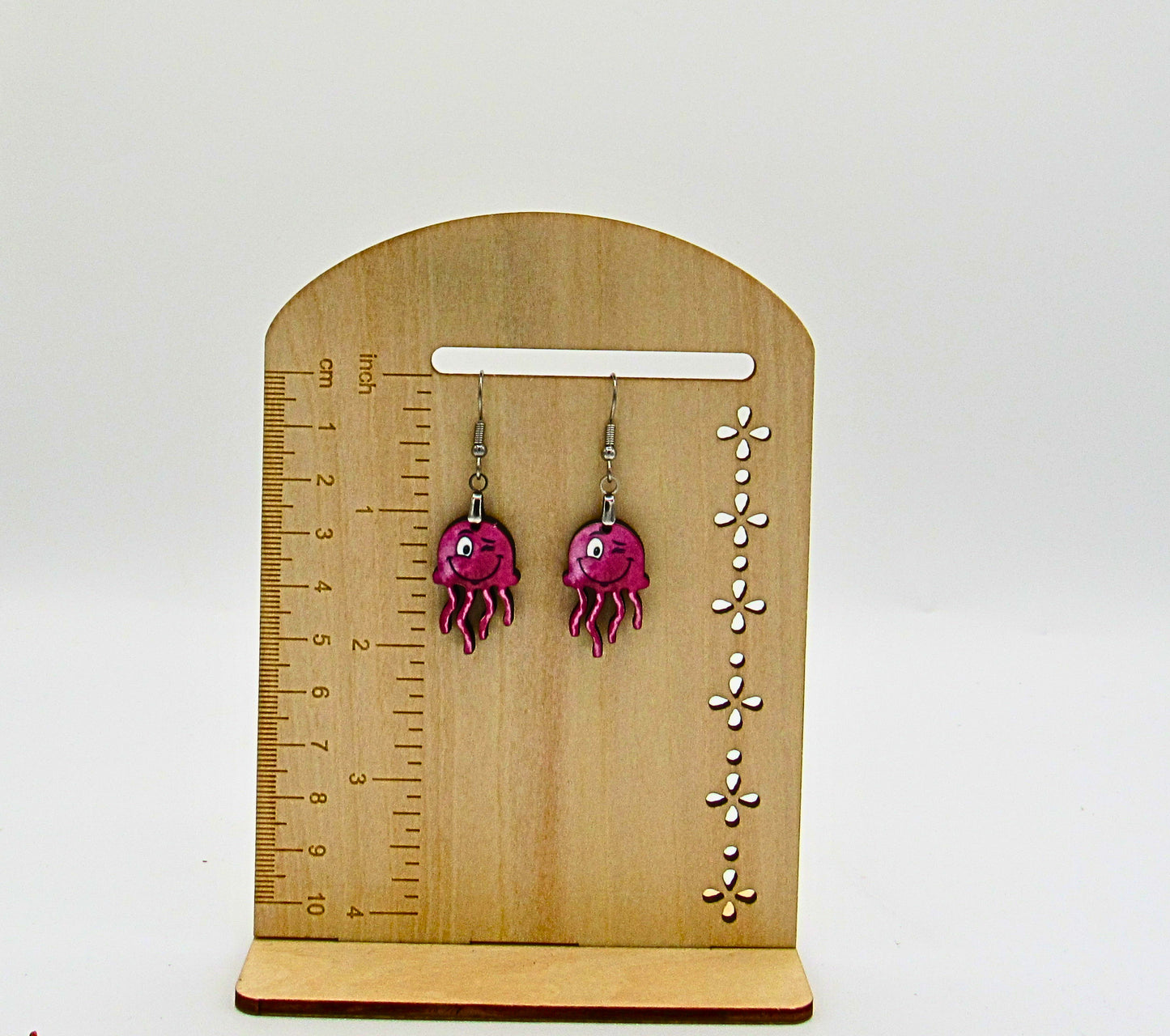 MDF-Jellyfish shaped Sublimated Earrings 1 inch (Faces)