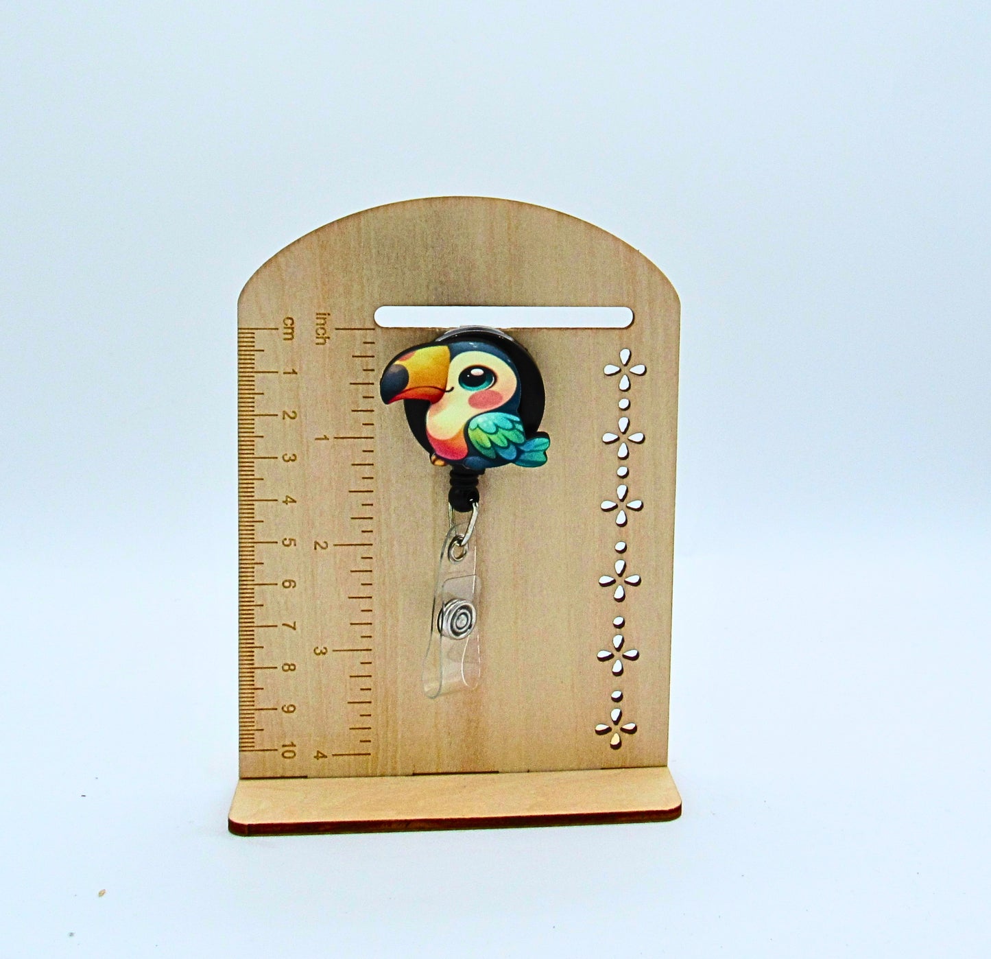 MDF- Toucan Shaped Sublimated Badge Reel