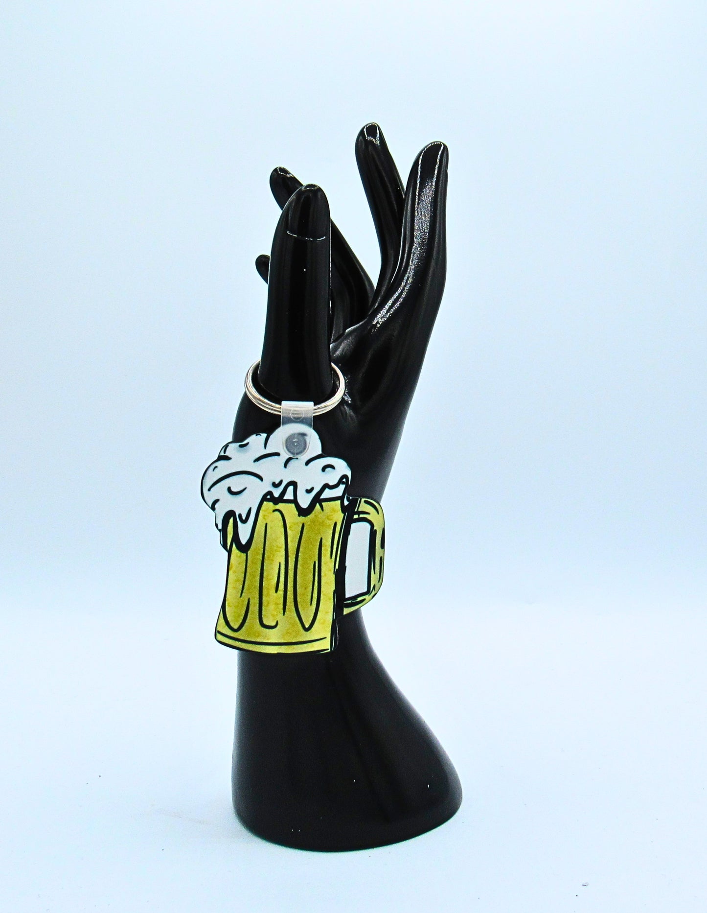 MDF- Beer Stein Shaped Sublimated Keychain