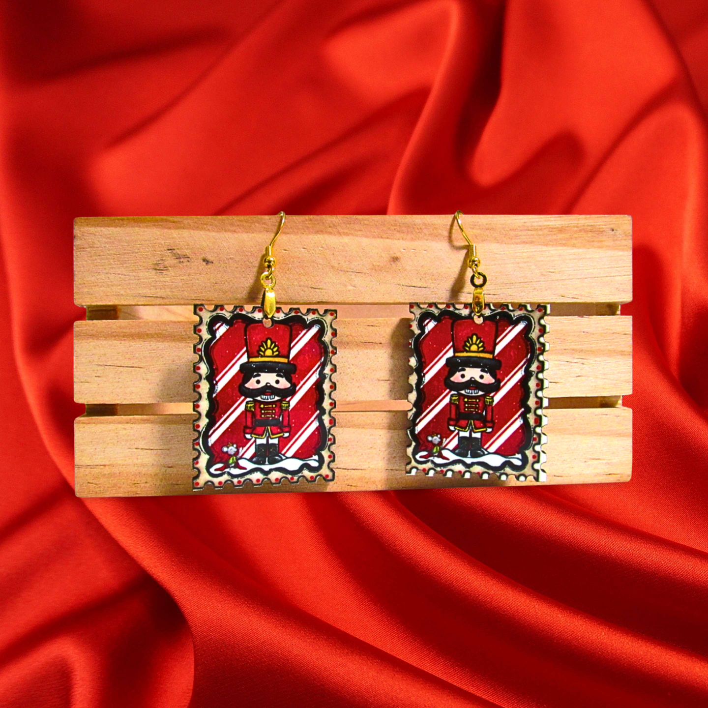 Stamp Shaped Sublimated Earring 1.5 inches