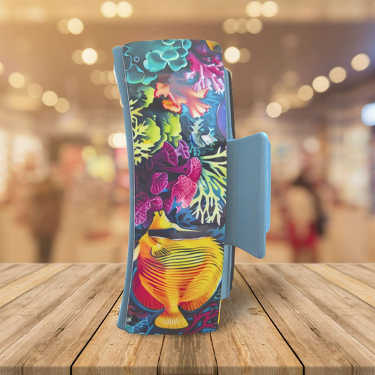 Fish Themed Large Sublimated Hair Clip MDF