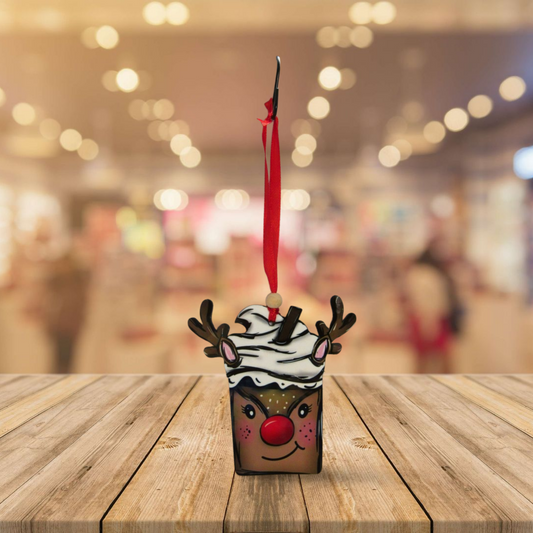 Reindeer Cup Sublimated Ornament