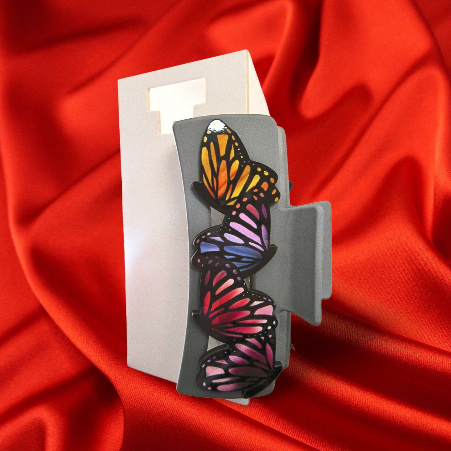 Butterfly Shaped Sublimated Hair Clip Large