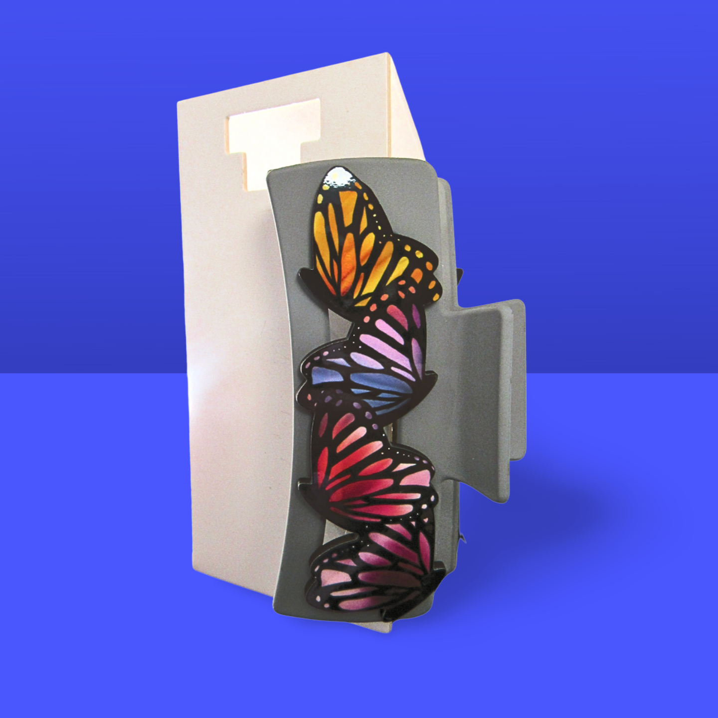 Butterfly Shaped Sublimated Hair Clip Large