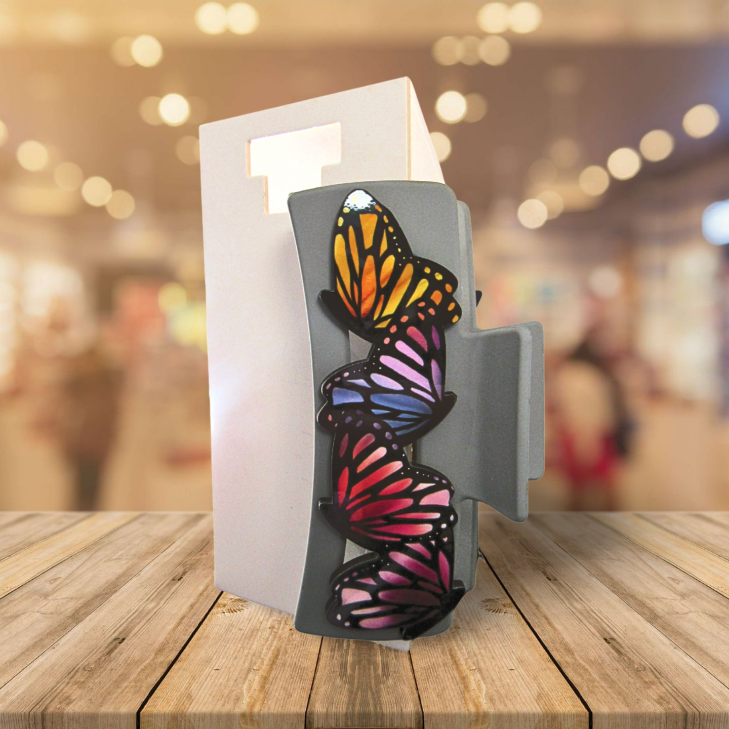 Butterfly Shaped Sublimated Hair Clip Large