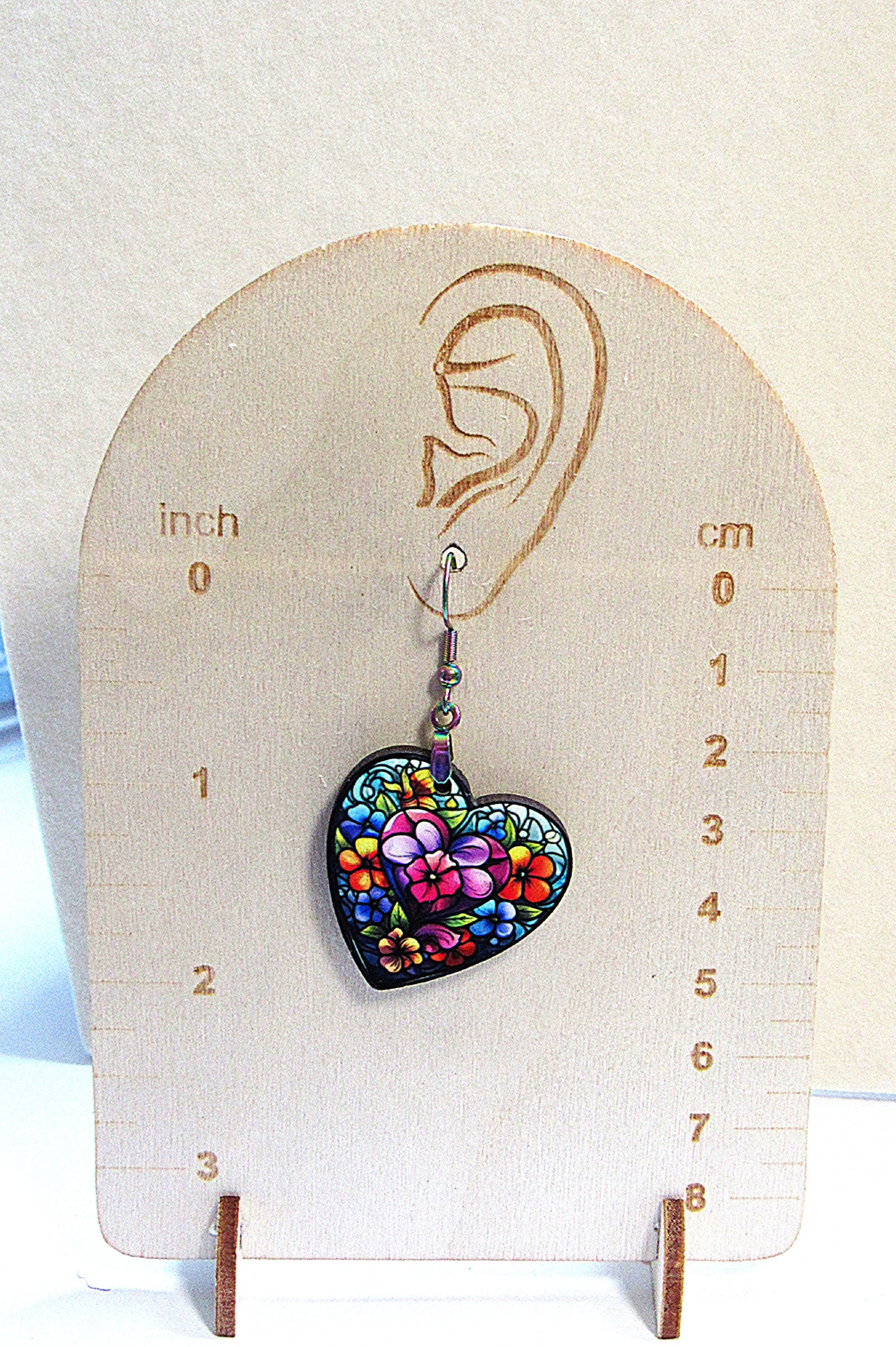 Heart Shaped Sublimated Earrings